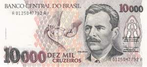 10000 Cruzeiros 1990